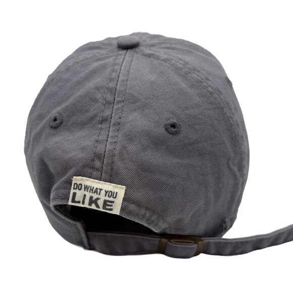 LIFE IS GOOD Gray Washed Flag Patch Cap — Vintage Look Strap back Hat Distressed - Picture 7 of 12